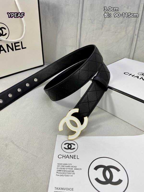 Chanel belt 30mmX90-115cm 8L13